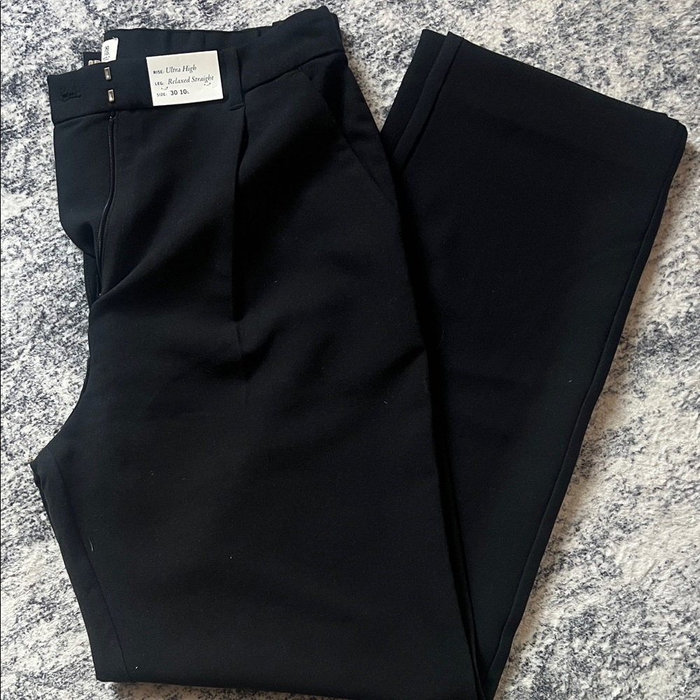 Abercrombie & Fitch Black Straight Leg Pants